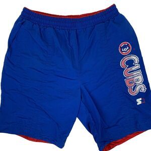 Vintage 90s Chicago Cubs Shorts Mens XL X-Large Blue Starter Swimming Baseball